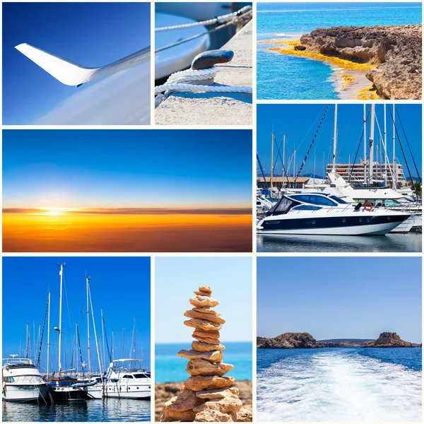 Zomer thema fotocollage. — Stockfoto