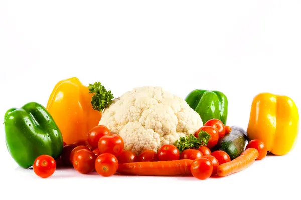 Légumes isolés sur fond blanc — Photo