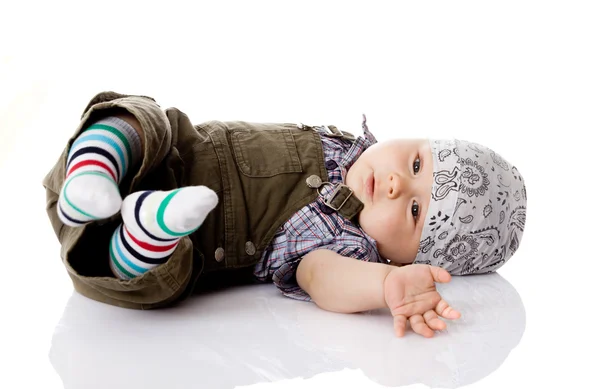 Babyjongen geïsoleerd — Stockfoto