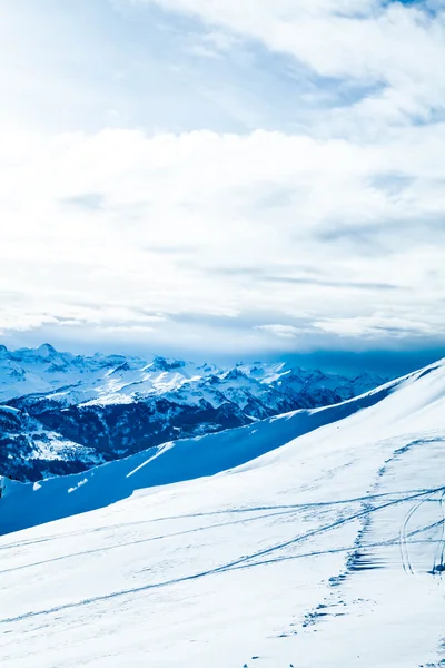 Winter landscape. winter mountains landscape. Beautiful winter — Stock Photo, Image