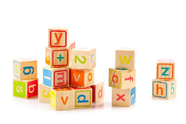Alphabet cubes with letters — Stock Photo, Image