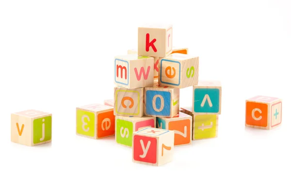 Cubos de alfabeto con letras —  Fotos de Stock