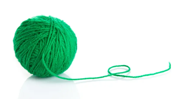 Ball of yarn on white background — Stock Photo, Image