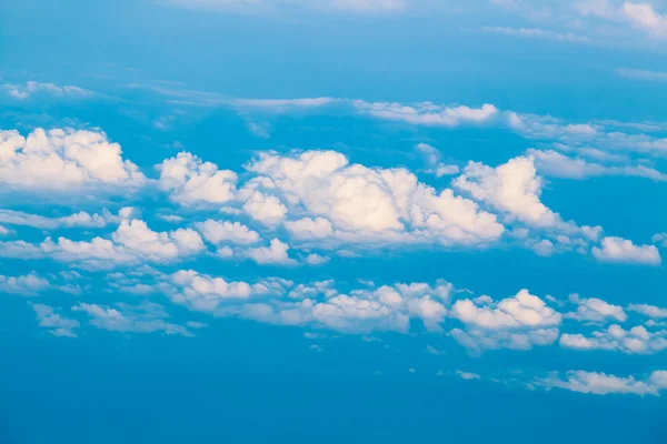 Clouds. view from the window of an airplane. Sky and clouds. Pl — Stock Photo, Image