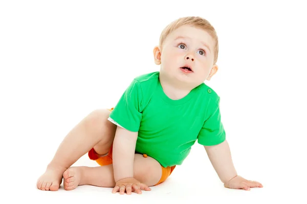 Bebé niño aislado . — Foto de Stock