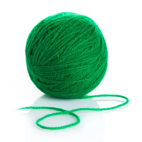 Ball of yarn on white background — Stock Photo, Image