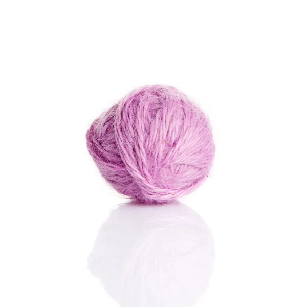 Ball of yarn on white background — Stock Photo, Image