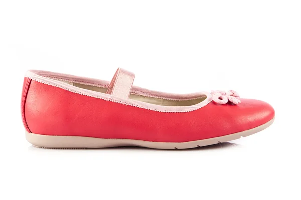 Sapatos vermelhos no fundo branco. — Fotografia de Stock