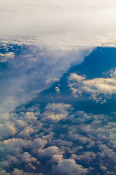 Vista dalla finestra di un aeroplano. — Foto Stock