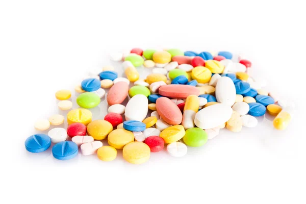 Coloridas pastillas aisladas — Foto de Stock