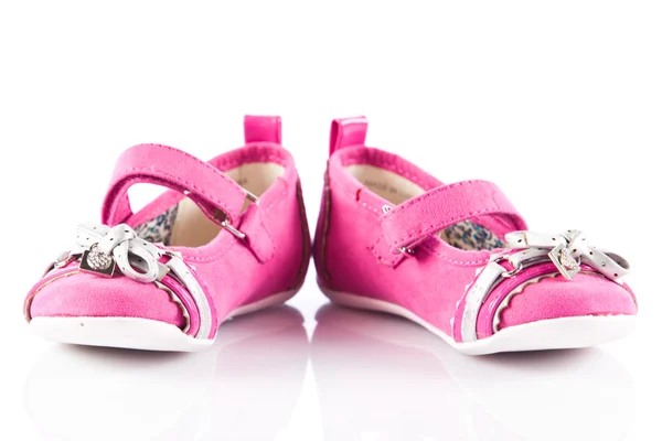 Zapatos para niños aislados sobre fondo blanco — Foto de Stock