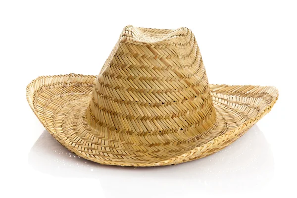 Sombrero isolado sobre fundo branco — Fotografia de Stock