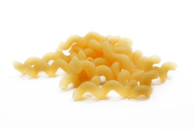 makarna beyaz arkaplanda izole