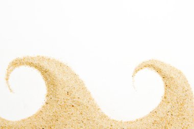 izole kum ve deniz kabukları