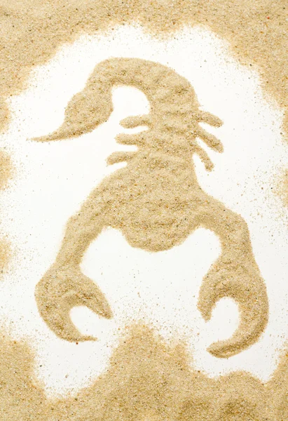 Scorpion out of the sand — Stock Photo, Image