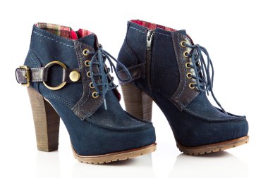 Beyaz bir arka plan üzerinde izole Kış Ayakkabı