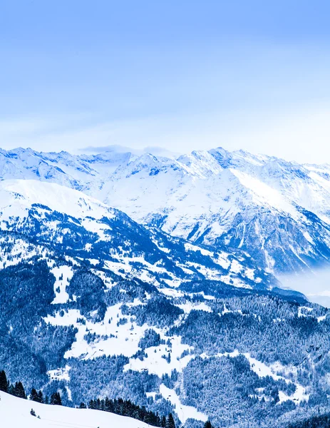 Paisaje invernal. Alpes alpinos paisaje de montaña —  Fotos de Stock