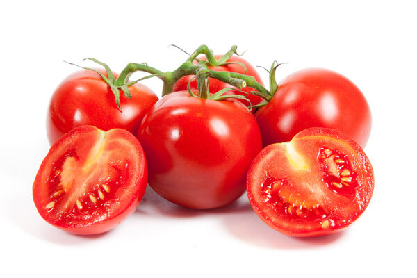 Three fresh tomatoes