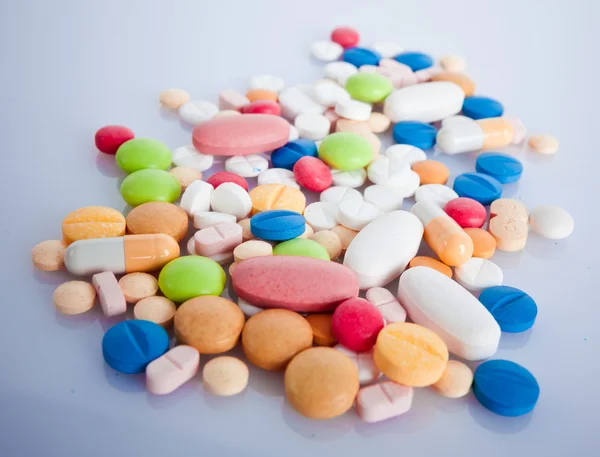 Χρωματιστά χάπια — Φωτογραφία Αρχείου