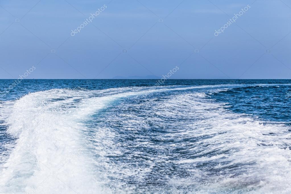 Boat Wake. Water wake