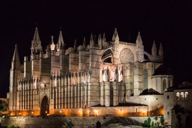 Palma de Mallorca Katedrali Gece Görüşü 