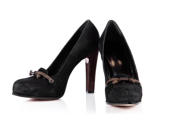 Sapatos de mulher isolados em branco. Sapatos de mulher agradável — Fotografia de Stock