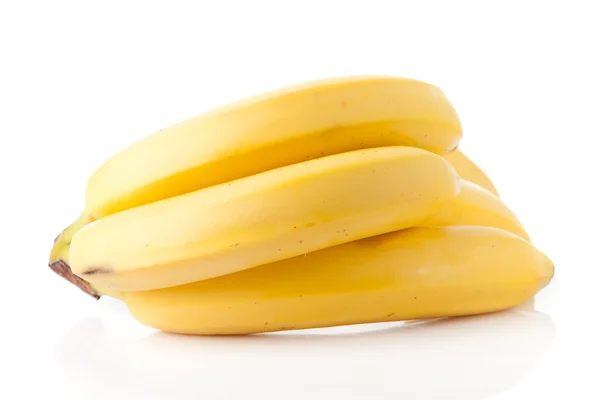 Bananas maduras em um branco — Fotografia de Stock