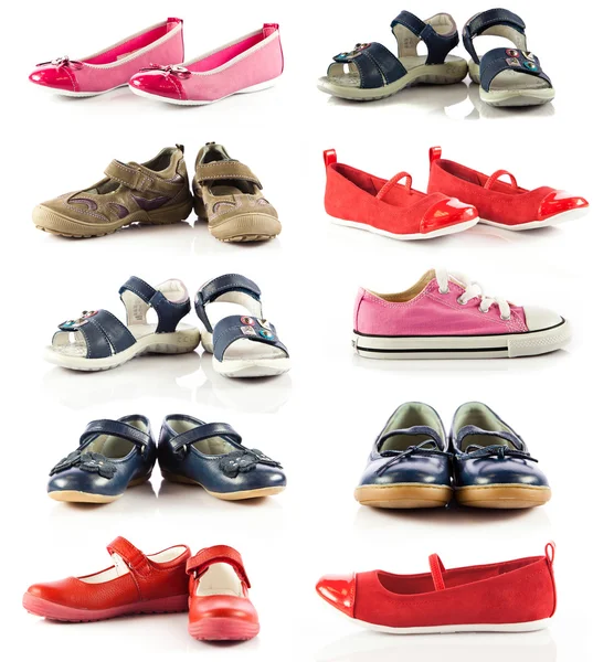 Collezione di scarpe diverse . — Foto Stock