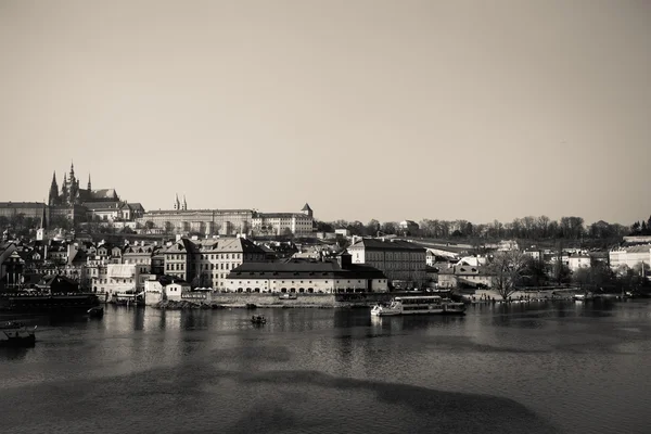 Gamla Prag vintage vykort - bakgrund — Stockfoto