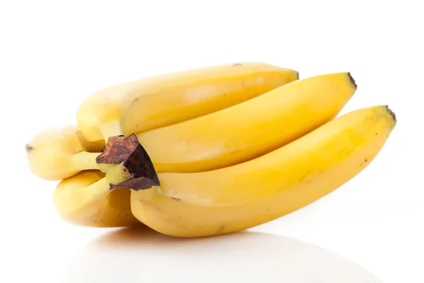 Bananas maduras em um branco — Fotografia de Stock