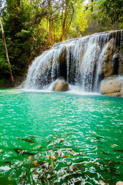 waterfall in Kanjanaburi Thailand  clipart