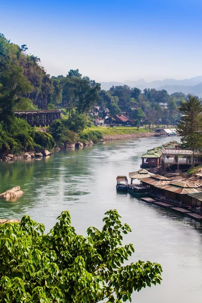 在北碧的桂河景观 — 图库照片