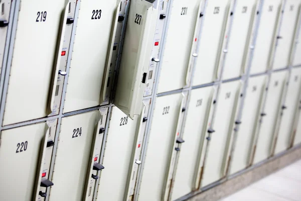 Lockers cabinets in a locker room — Stock Photo, Image