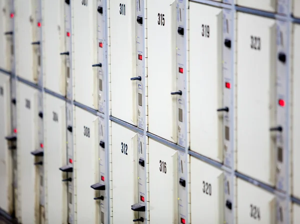 Lockers cabinets in a locker room — Stock Photo, Image