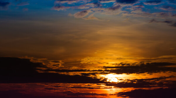 sunrise with clouds. Sunset Sky Background 