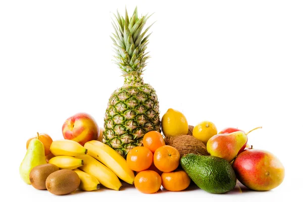 Conjunto de diferentes frutas frescas — Fotografia de Stock