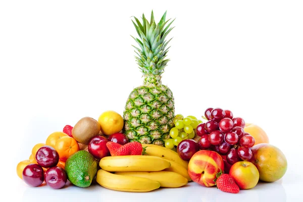 Conjunto de diferentes frutas frescas — Fotografia de Stock