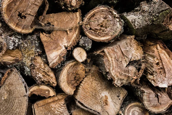 Hout stapel — Stockfoto