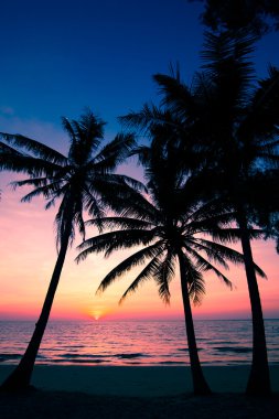 Günbatımı zamanı Beach'de