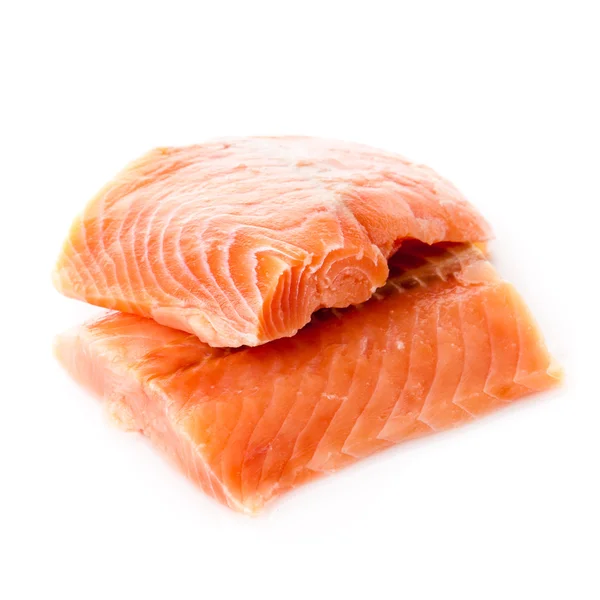 Filete de salmón aislado en blanco. — Foto de Stock