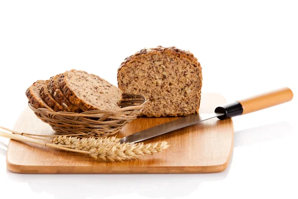 Brot und Messer — Stockfoto