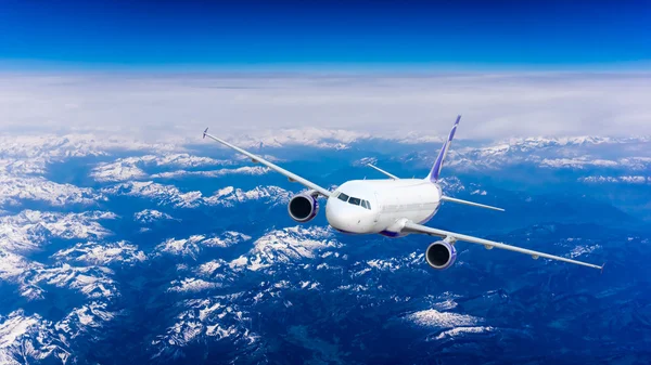 Repülőgép az égen — Stock Fotó