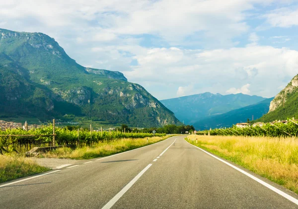 Asphalt Road.  mountain road.  Beautiful landscape — Stock Photo, Image