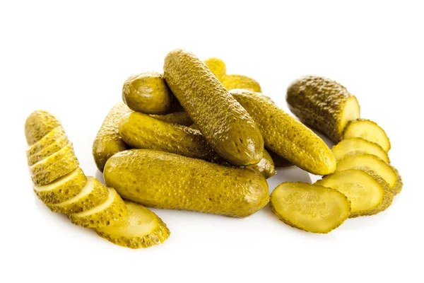 Marinated pickled cucumbers — Stock Photo, Image