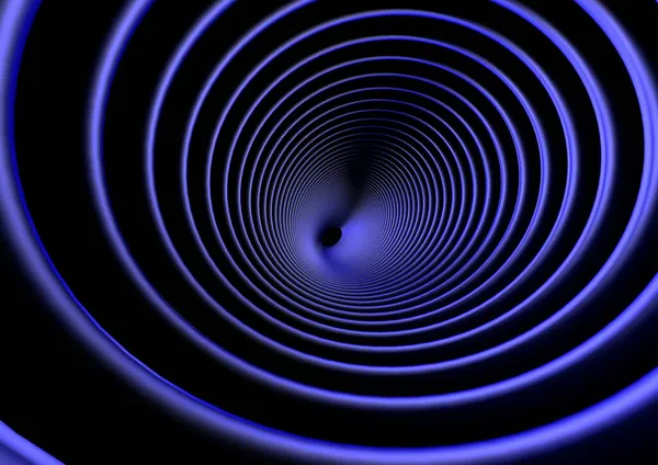 Streszczenie Tła Światła Niebieskie Fale Dźwiękowe Oscylujące Wokół Pierścienia — Zdjęcie stockowe