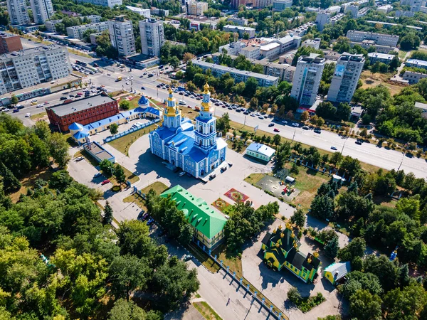 Chiesa Ortodossa Cattedrale Salvatore Ascensione Ulyanovsk Russia — Foto Stock