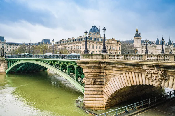 Vista Sulla Strada Nel Centro Storico Parigi Francia — Foto Stock