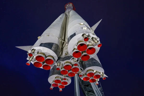 Soviet Space Launch Vehicle Vostock Vdnkh Exhibition Space Rocket Vdnh — Stock Photo, Image