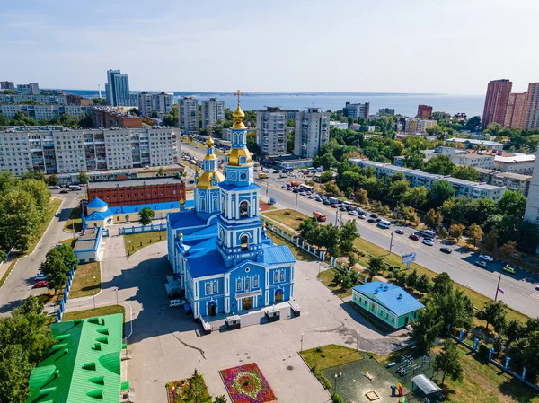 Chiesa Ortodossa Cattedrale Salvatore Ascensione Ulyanovsk Russia — Foto Stock