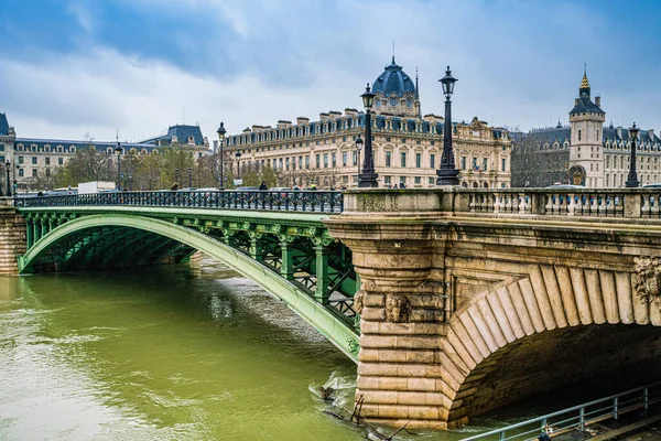 Vista Sulla Strada Nel Centro Storico Parigi Francia — Foto Stock